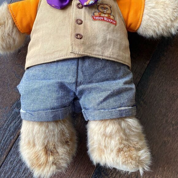 Vintage Teddy Ruxpin 1985 2017 talking animated plush stuffed bear animal talks - Picture 4 of 8